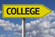 college-sign